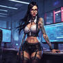 Cyberpunk office bitch 19