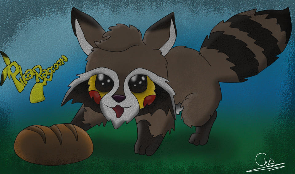 Pikachu in a raccoon suit by ConceivedRaptor on DeviantArt