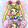 Sailor Moon and Sailor Chibi Moon Coloration