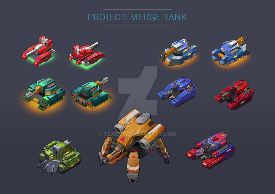 Merge Tank_Isometric Game Assetsf by Team25 on DeviantArt