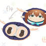 Nokotan Pancaked and flipped