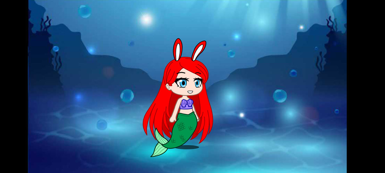 Gacha Club Ariel rabbit mermaid by ItzRougeNoireArtz on DeviantArt