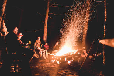 Camp Fire with Friends