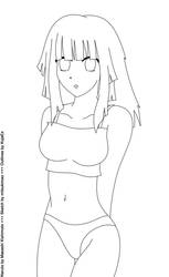 Sexy Hinata Lineart