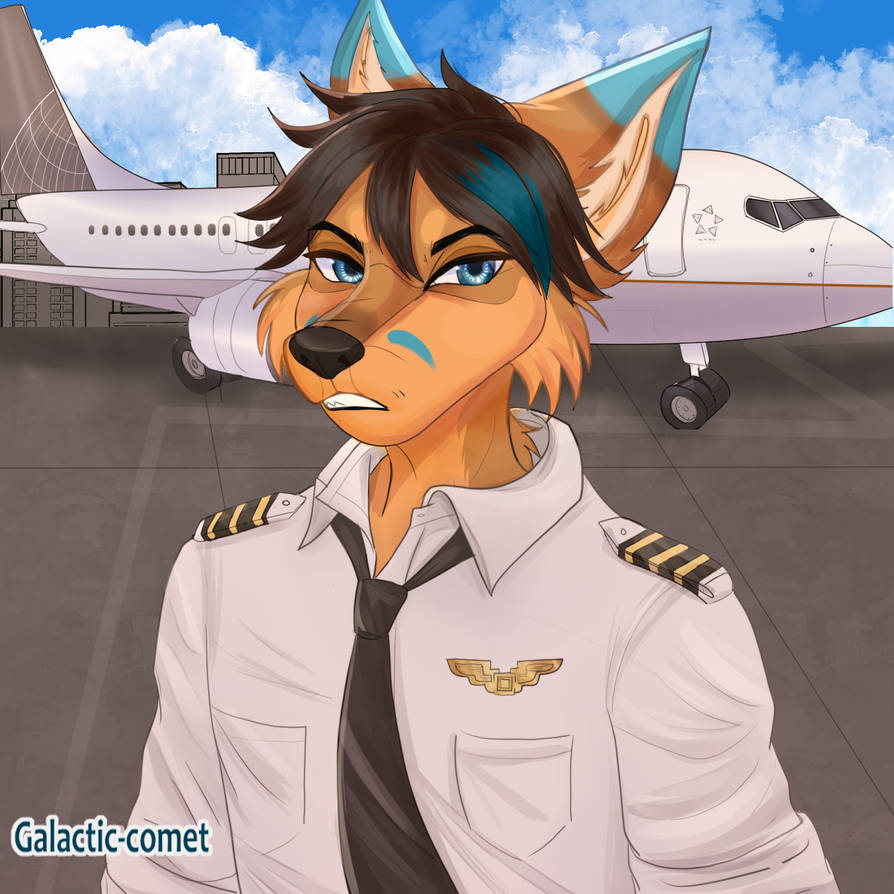 Pilot and plane commission by galactic-comet on DeviantArt
