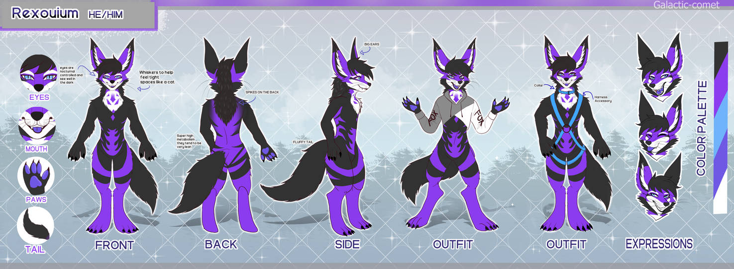 Reference sheet Rexouium by on DeviantArt