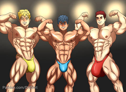 Bodybuilder lineup