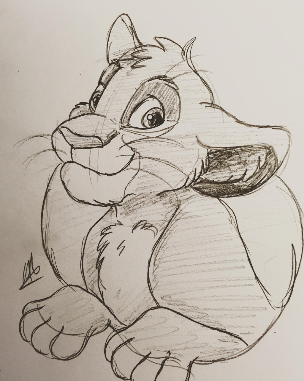 Simba sketch by Anyalove on DeviantArt