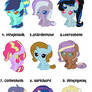 MLP Fanfoal Adopts(all sold)