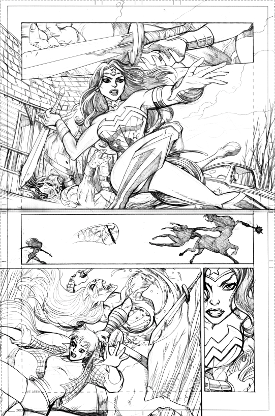 Pencil Samples - Wonder Woman 3