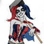 Harley Quinn Sketch Colored by Kenkira