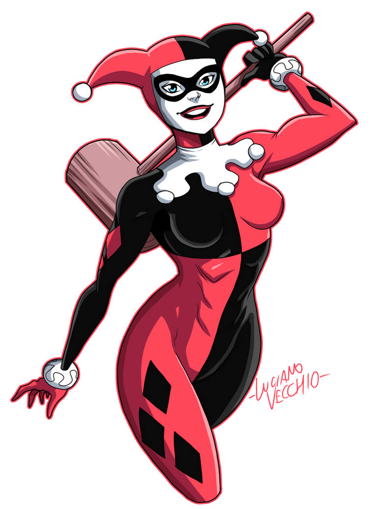Harley Quinn 25 Years by LucianoVecchio on DeviantArt