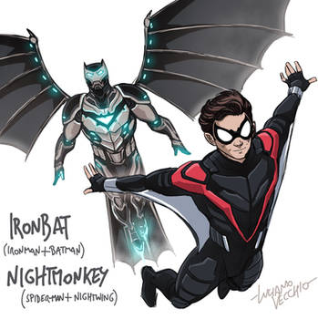 Amalgam Ironbat and Nightmonkey