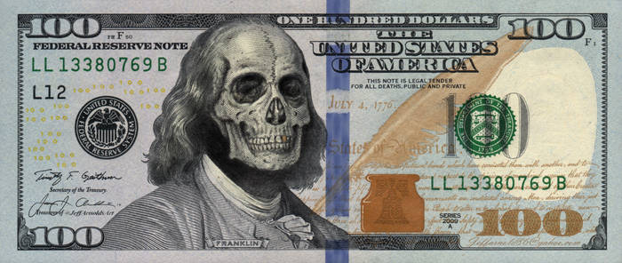 Defaced $100