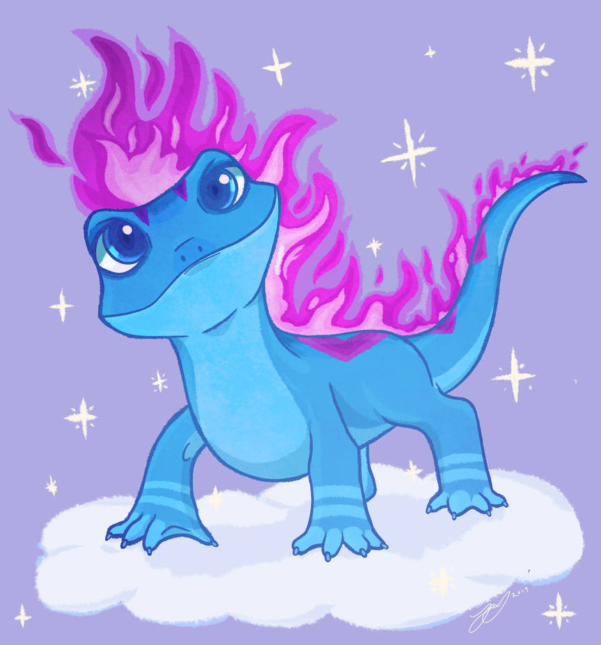 Bruni Frozen 2 Fire Spirit by on DeviantArt