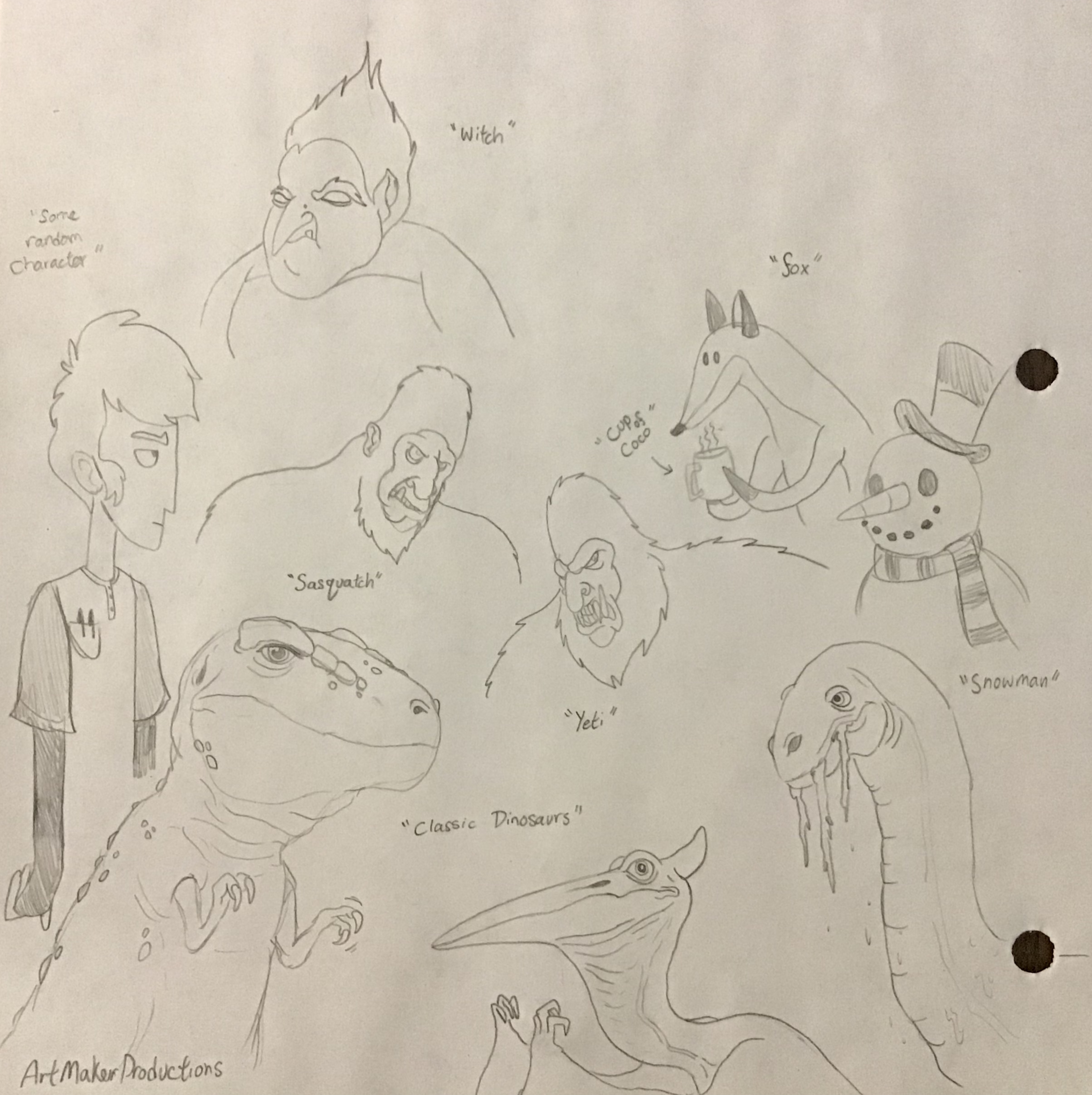 Random Sketches (#60) by ArtMakerProductions on DeviantArt