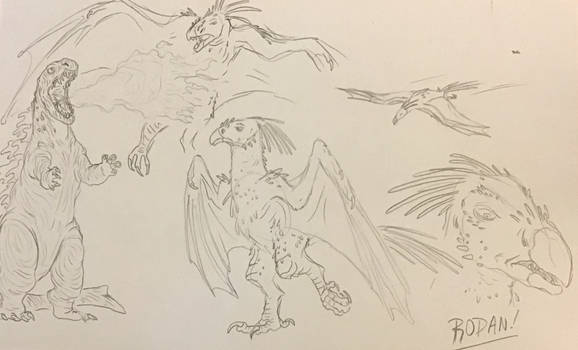 Rodan Red Sign Traditional Art by ArtMakerProductions on DeviantArt