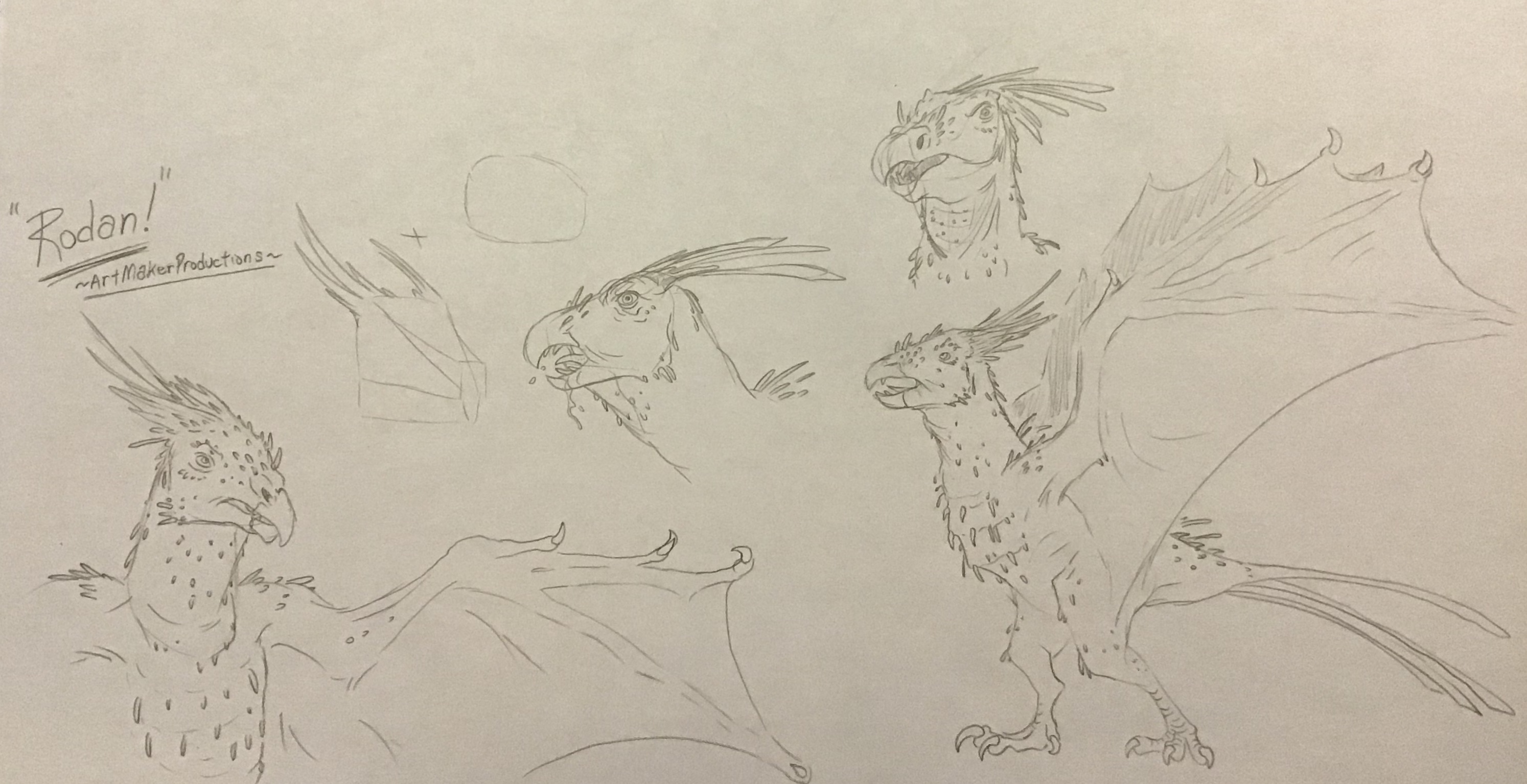 Rodan Red Sign Rodan redesign - Concept Sketches (4/4) by ArtMakerProductions on ...