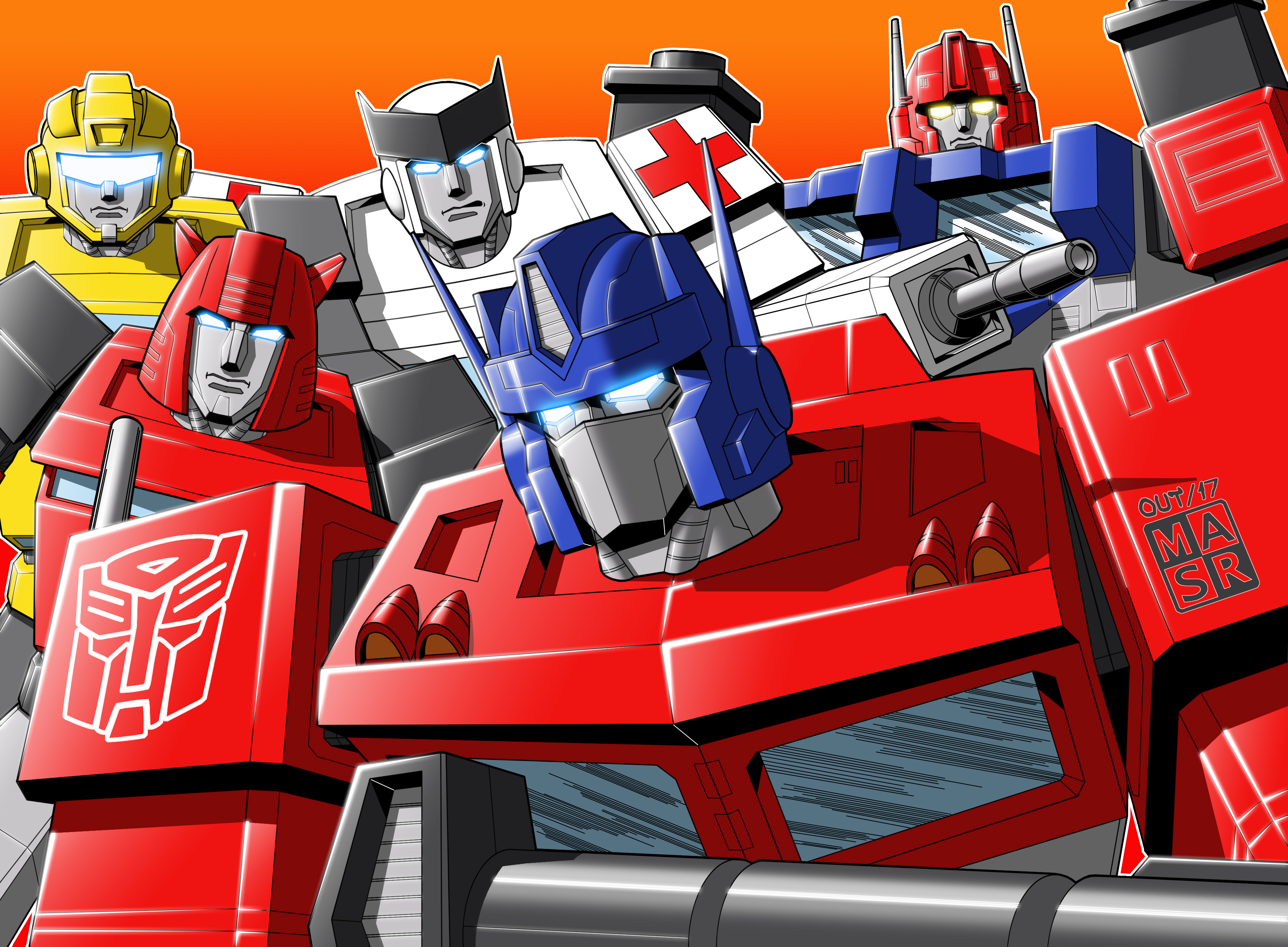 G1 Autobot Group Shot