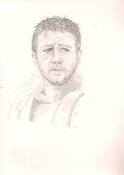 russell crowe as Maximus Decimus Meridius