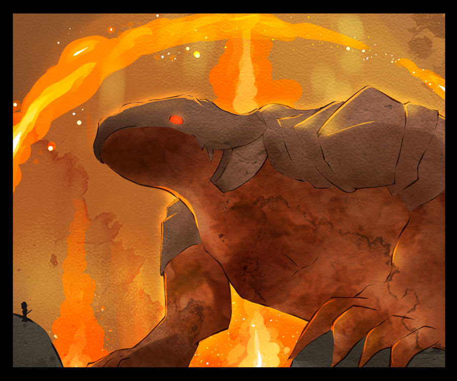 Fire Colossus : Darmak by PeteyXkid on DeviantArt