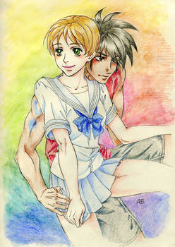 Escaflowne-Hitomi and Van