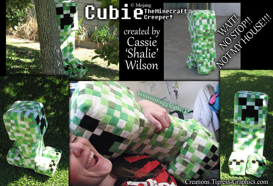 Cubie the Creeper plush