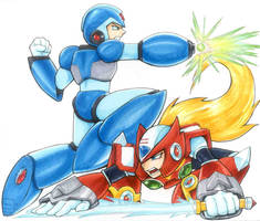 Copic Play - Megaman X and Zero