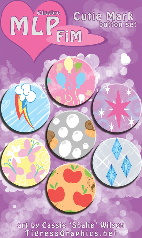 Button Set: MLP Cutie Marks