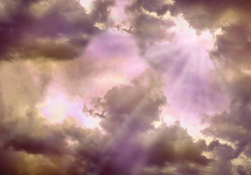 clouds and light rays