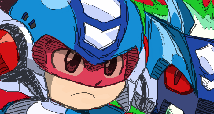 Mega Man speed doodle