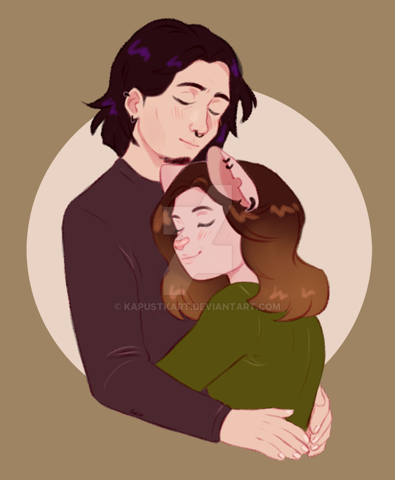 Devolution Hug Hug Commission by Kapustkart on DeviantArt