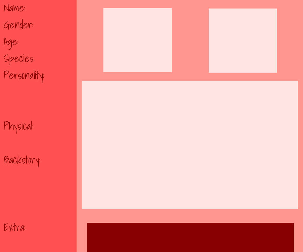 Small Reference Sheet Layout free reference sheet layout by Ytttrium on DeviantArt