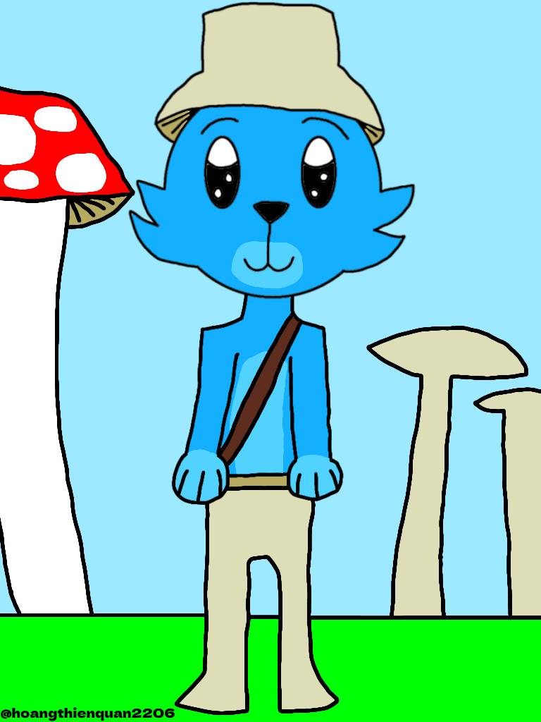 Smurf Cat by HandmanMurr12 on DeviantArt