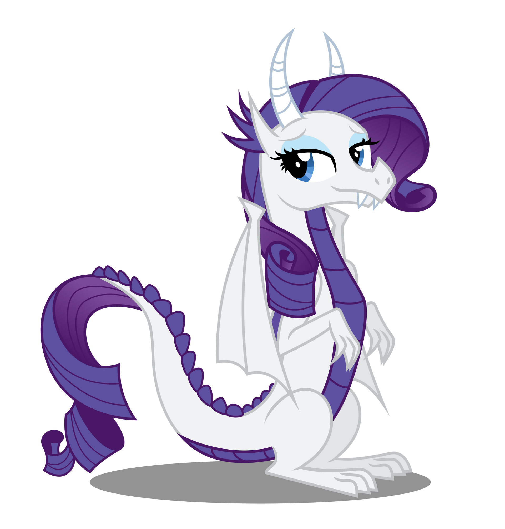Rarity dragon by leopurofriki on DeviantArt
