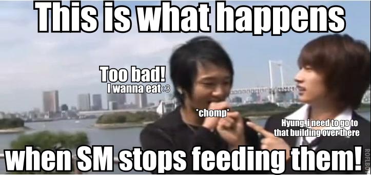 Yesung is hungry