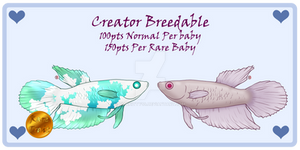 Creator Breedable (Betta Fish) 1/5 available