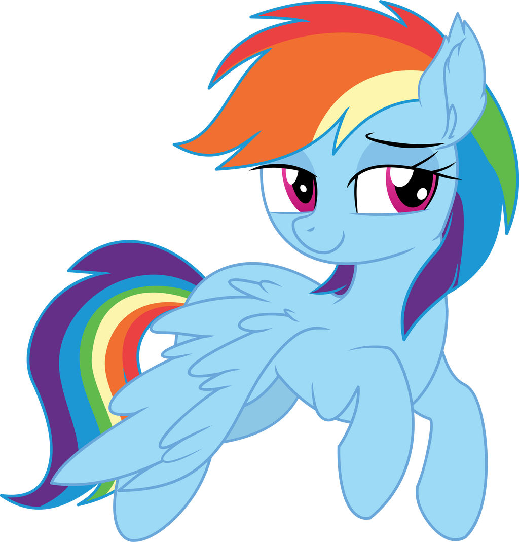 Rainbow Dash Vector 23 - Hello There by CyanLightning