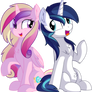 Cadance and Shining Vector - Looking at Each Other