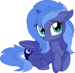 Princess Luna Vector 03 - Looking at You by CyanLightning