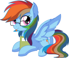 Rainbow Dash Vector 26 - Lovely Nerd