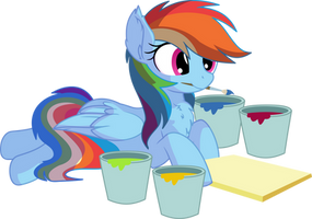 Rainbow Dash Vector 28 - Paint