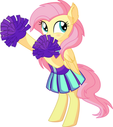 Fluttershy Vector 38 - Shy Cheerleader