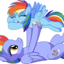 Rainbow Dash and Bow Hothoof - Flying Lesson
