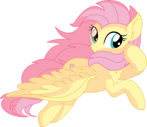 Fluttershy Vector 39 - Flying by CyanLightning