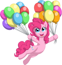 Pinkie Pie Vector 36 - Balloons No BG