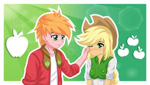 Applejack & Big Mac - Comforting AJ