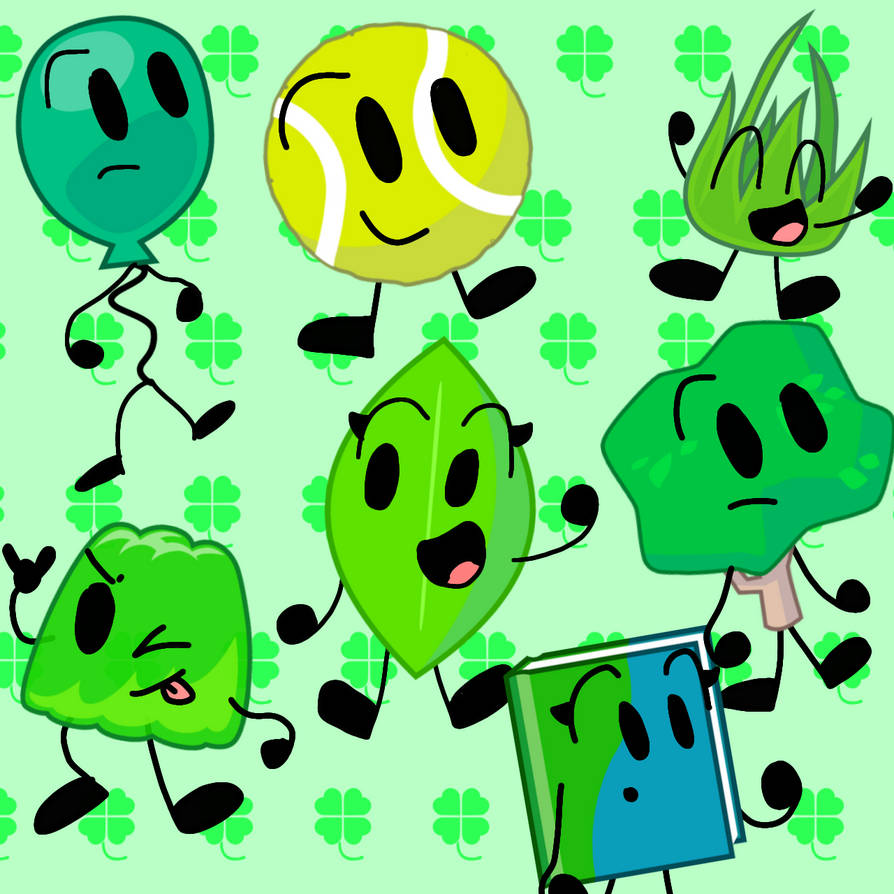 Green-ish BFDI characters for this March! by DaisyMayrose on DeviantArt