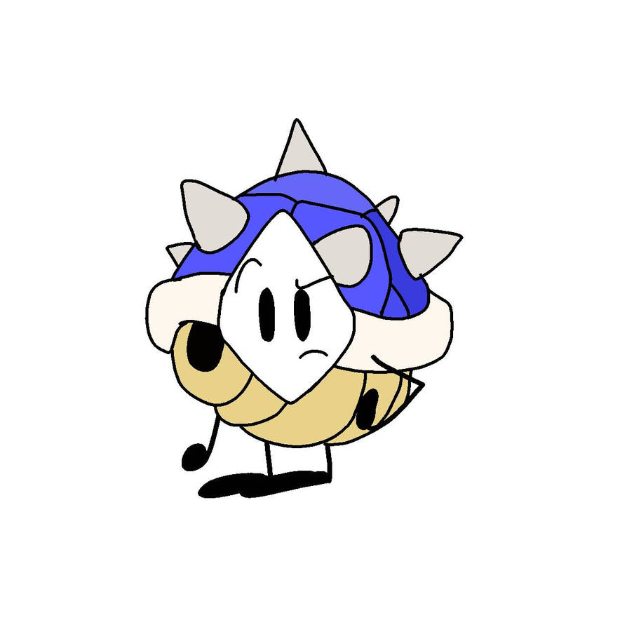 Mario Kart Blue Shell as a BFDI character by DaisyMayrose on DeviantArt