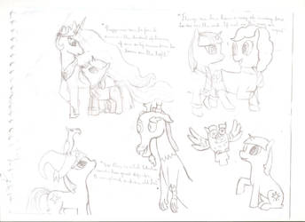 MLP Harry Potter quotes Sketches